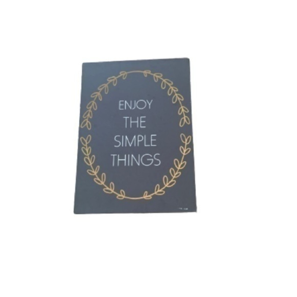 Inspirational Wall Art‎ Enjoy The Simple Things Quote Leaf Wreath Home Decor